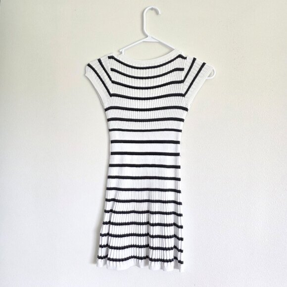 Abercrombie Kids Girls Dress & Duster Bundle Classic Black & White Stripes - Picture 7 of 16